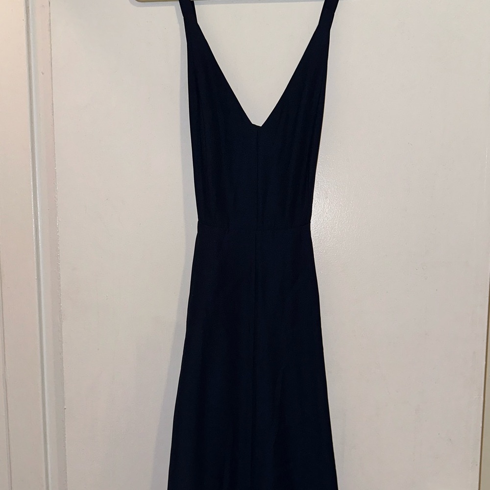 Madewell Women’s Navy Blue Open Back Cocktail Dress